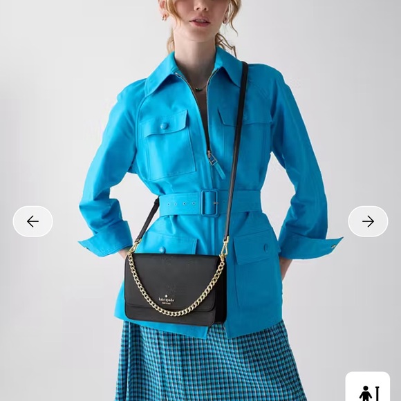 Kate spade black purse crossbody saffiano leather medium NWT - Picture 3 of 12